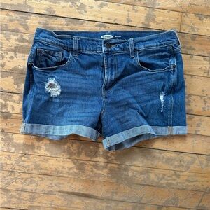 Old Navy Blue Jean Shorts Distressed Cutoff